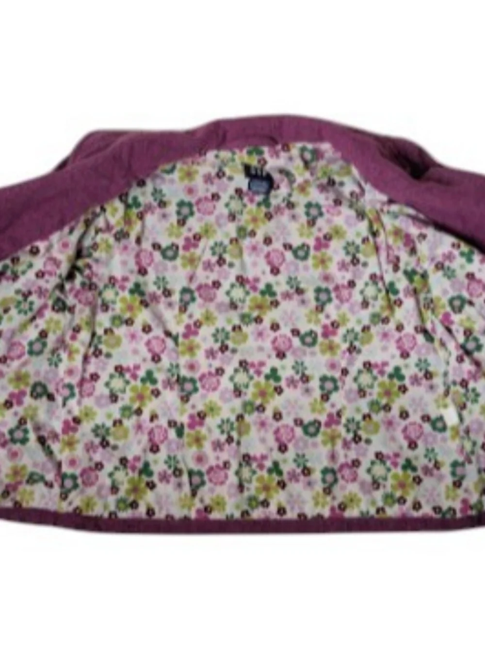 GAP Girls'  Button-Up Blazer/Jacket with Floral Lining